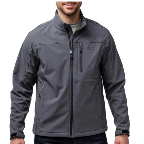 Free Country Other - Free Country Men’s Super Softshell Jacket Full Zip Pewter Size XL New With Tags